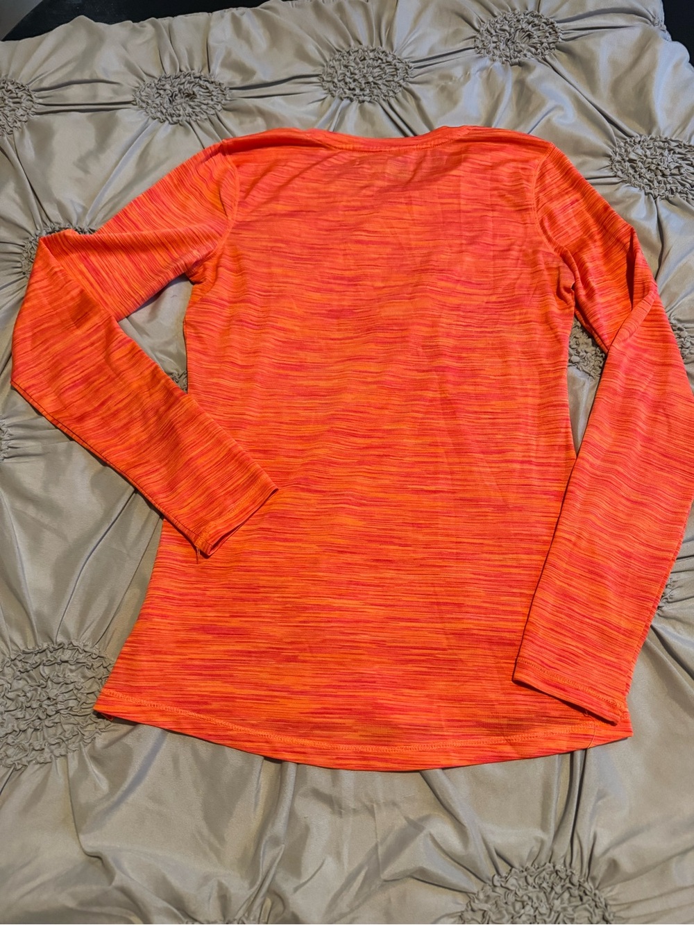 RBX Long-Sleeve Heathered Orange Active Top